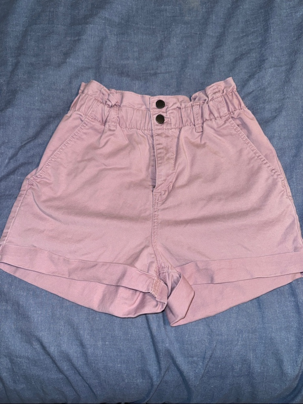Universal Thread Lilac High-Waist Paperbag Shorts